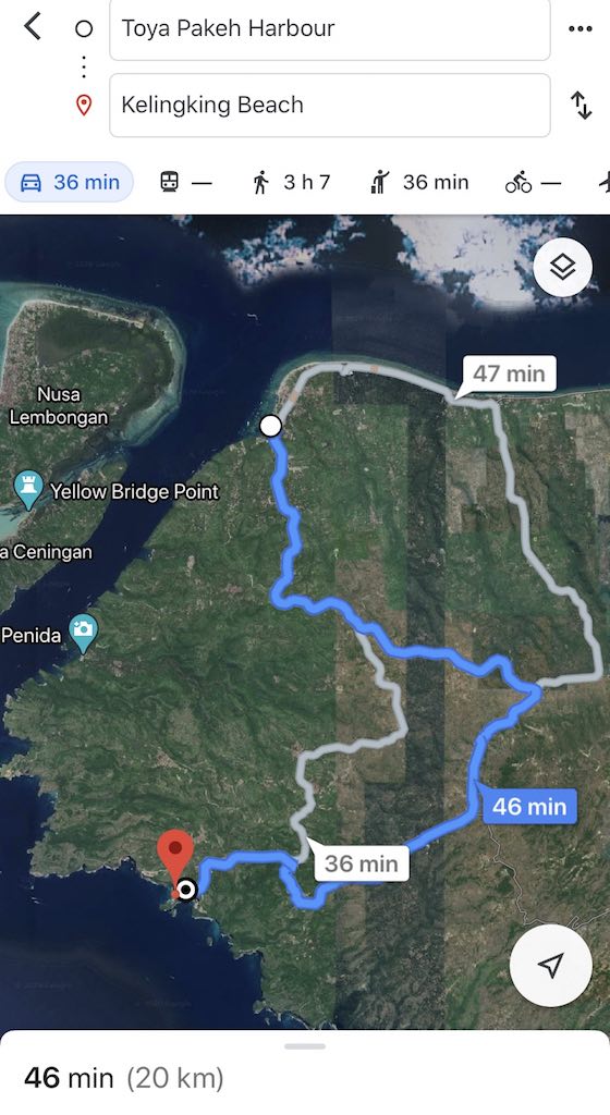 How to get to Kelingking Beach Nusa Penida Bali