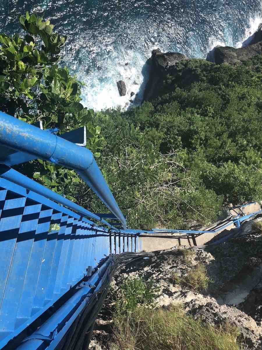 Guyangan staircase Peguyangan waterfall Nusa Penida