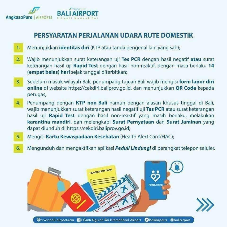 coronavirus covid-19 bali udara rute domestik
