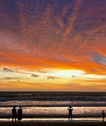 sunset Seminyak Bali Indonesia