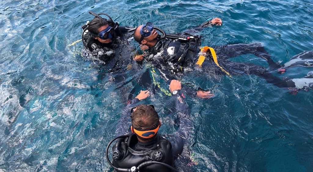 PADI Open Water certification Nusa Penida Bali