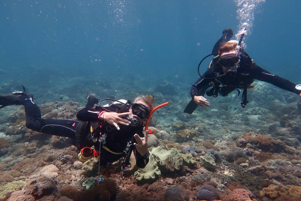 Scuba diving instructor Nusa Penida Bali