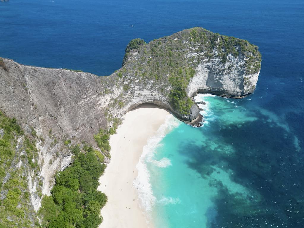 Kelingking Beach Nusa Penida Bali Indonesia drone 2023
