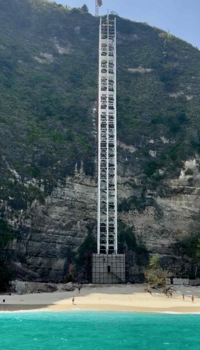 Kelingking Beach elevator Nusa Penida Bali new lift