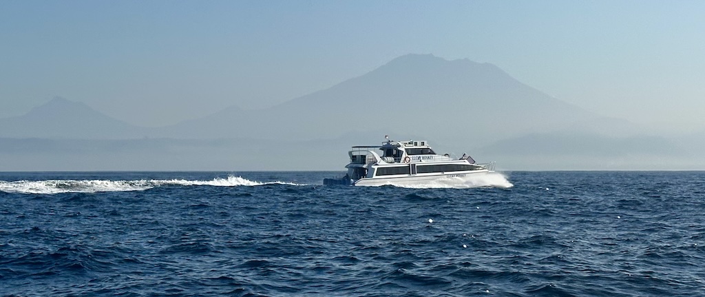 De camino a Nusa Penida desde Bali